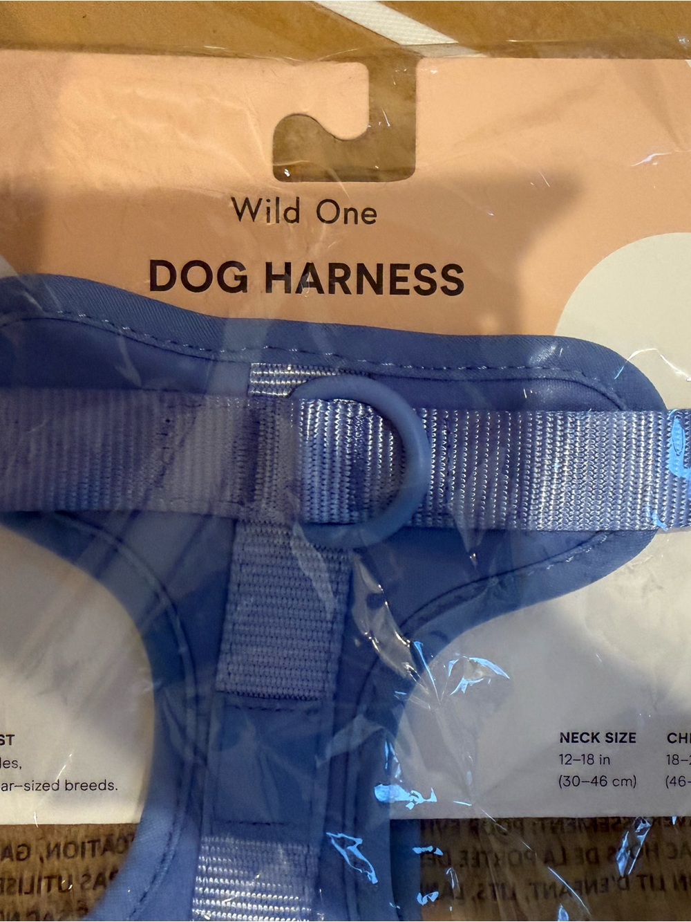 Wild One Blue Dog Harness with Adjustable Straps